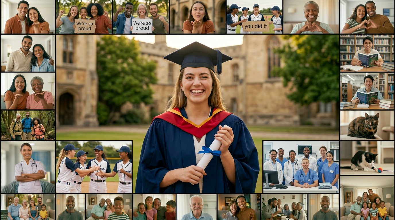 Graduation video gift