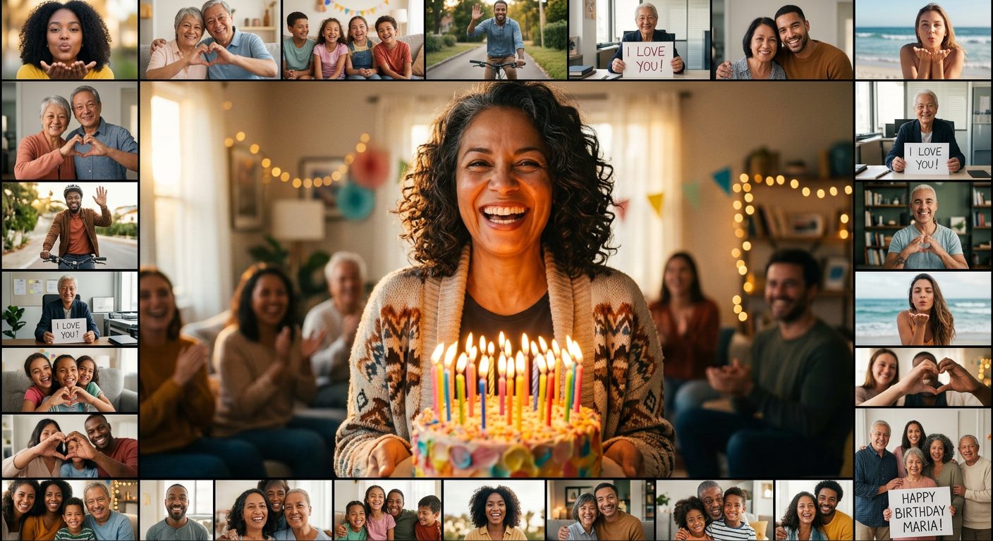 Birthday video gift